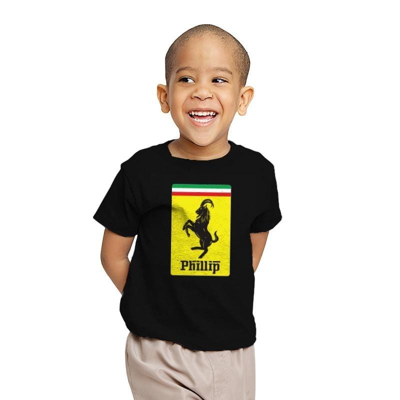 Phillip v Ferrari - Youth T-Shirts RIPT Apparel X-small / Black