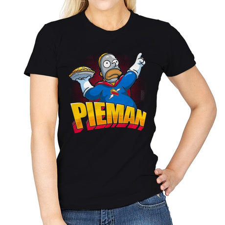 Pieman - Womens T-Shirts RIPT Apparel Small / Black