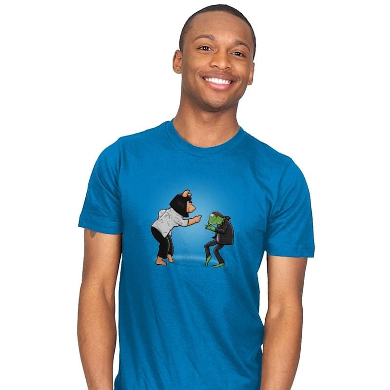 Piggy Fiction Dance - Mens T-Shirts RIPT Apparel Small / Turquoise