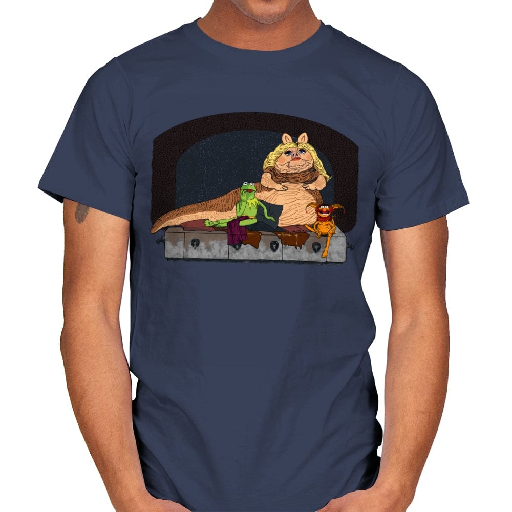 Piggy the Hutt - Mens T-Shirts RIPT Apparel Small / Navy