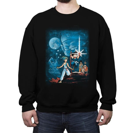 Pilaf Wars - Crew Neck Sweatshirt Crew Neck Sweatshirt RIPT Apparel Small / Black