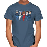 Pilot Friends - Miniature Mayhem - Mens T-Shirts RIPT Apparel Small / Indigo Blue