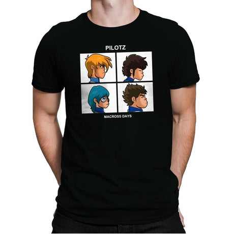 Pilotz - Mens Premium T-Shirts RIPT Apparel Small / Black