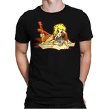 Pin-up Cheetah - Mens Premium T-Shirts RIPT Apparel Small / Black