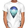 Pin Your Destination - Mens T-Shirts RIPT Apparel Small / White