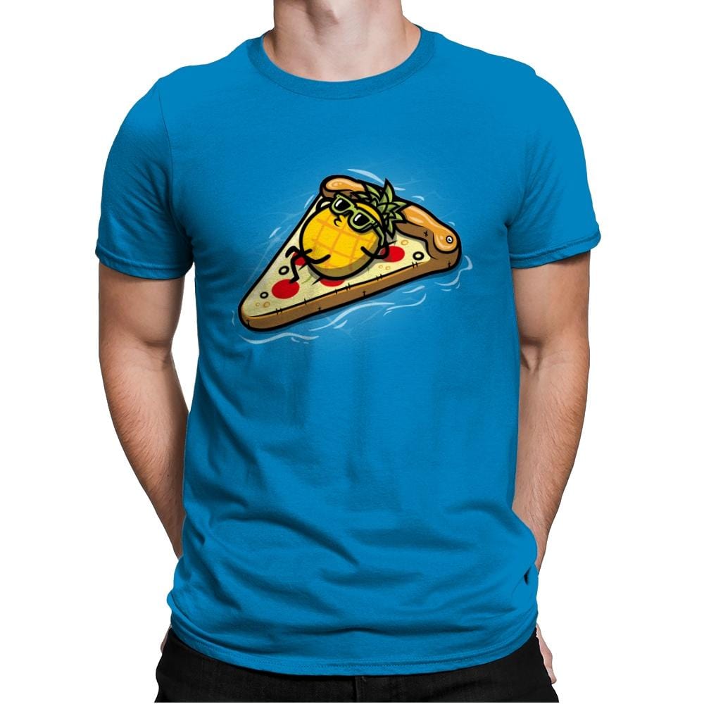 Pineapple Loves Pizza - Mens Premium T-Shirts RIPT Apparel Small / Turqouise