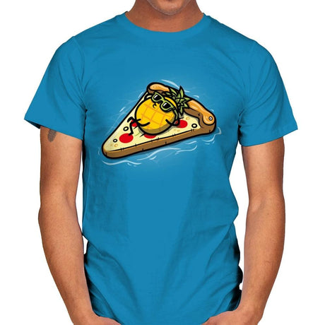 Pineapple Loves Pizza - Mens T-Shirts RIPT Apparel Small / Sapphire