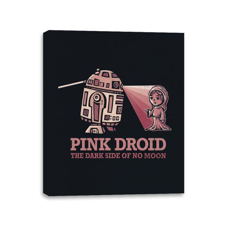 Pink Droid - Canvas Wraps Canvas Wraps RIPT Apparel 11x14 / Black