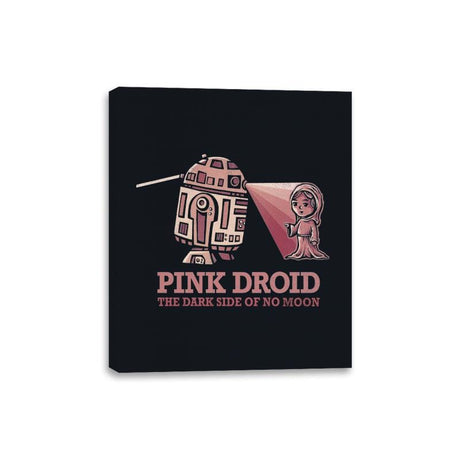 Pink Droid - Canvas Wraps Canvas Wraps RIPT Apparel 8x10 / Black