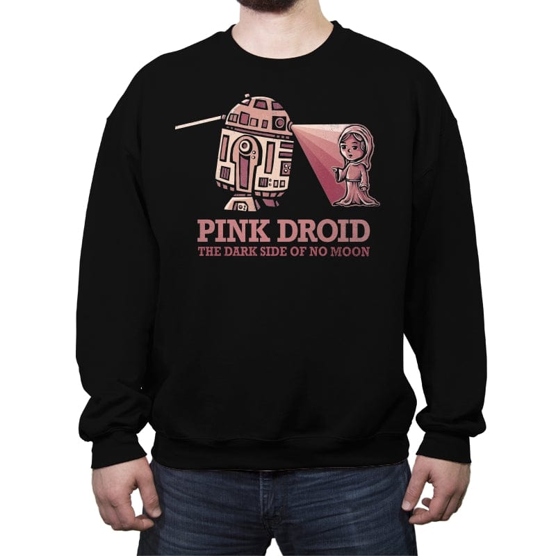 Pink Droid - Crew Neck Sweatshirt Crew Neck Sweatshirt RIPT Apparel Small / Black