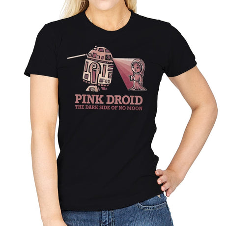 Pink Droid - Womens T-Shirts RIPT Apparel Small / Black