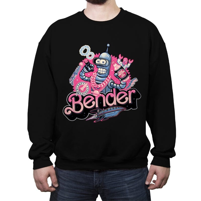 Pink Future Ahead of Us - Crew Neck Sweatshirt Crew Neck Sweatshirt RIPT Apparel Small / Black