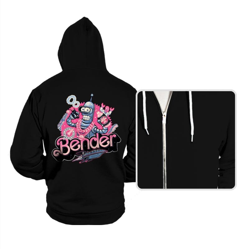 Pink Future Ahead of Us - Hoodies Hoodies RIPT Apparel Small / Black