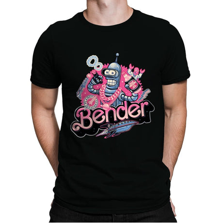 Pink Future Ahead of Us - Mens Premium T-Shirts RIPT Apparel Small / Black