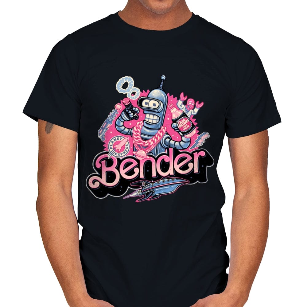 Pink Future Ahead of Us - Mens T-Shirts RIPT Apparel Small / Black