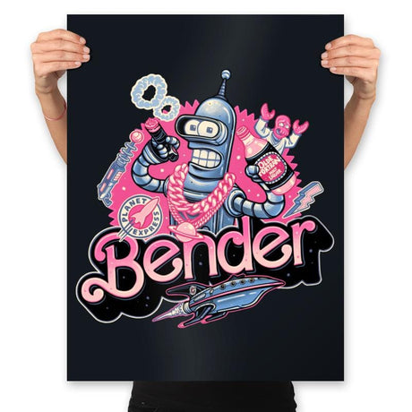 Pink Future Ahead of Us - Prints Posters RIPT Apparel 18x24 / Black