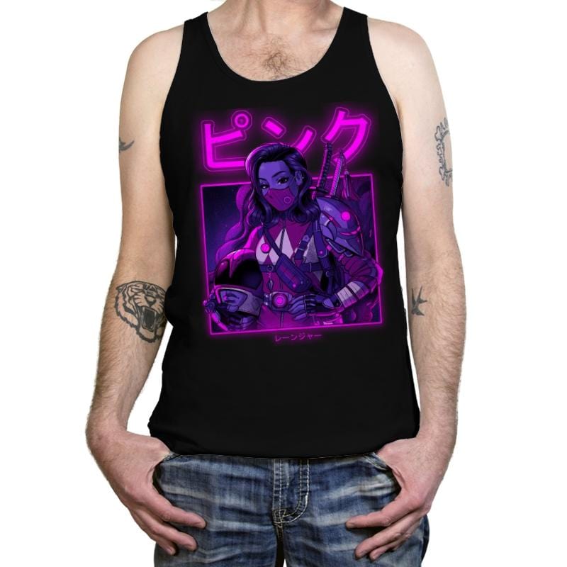Pink Neon - Tanktop Tanktop RIPT Apparel X-Small / Black