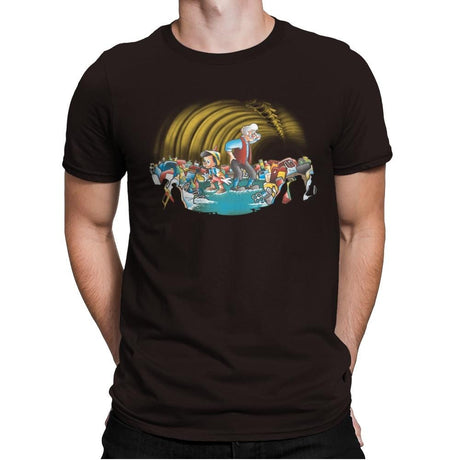 Pinocchio 2019 - Mens Premium T-Shirts RIPT Apparel Small / Dark Chocolate