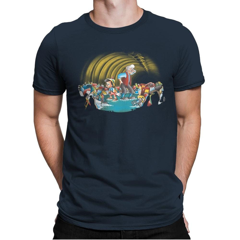 Pinocchio 2019 - Mens Premium T-Shirts RIPT Apparel Small / Indigo