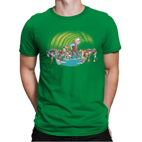 Pinocchio 2019 - Mens Premium T-Shirts RIPT Apparel Small / Kelly Green