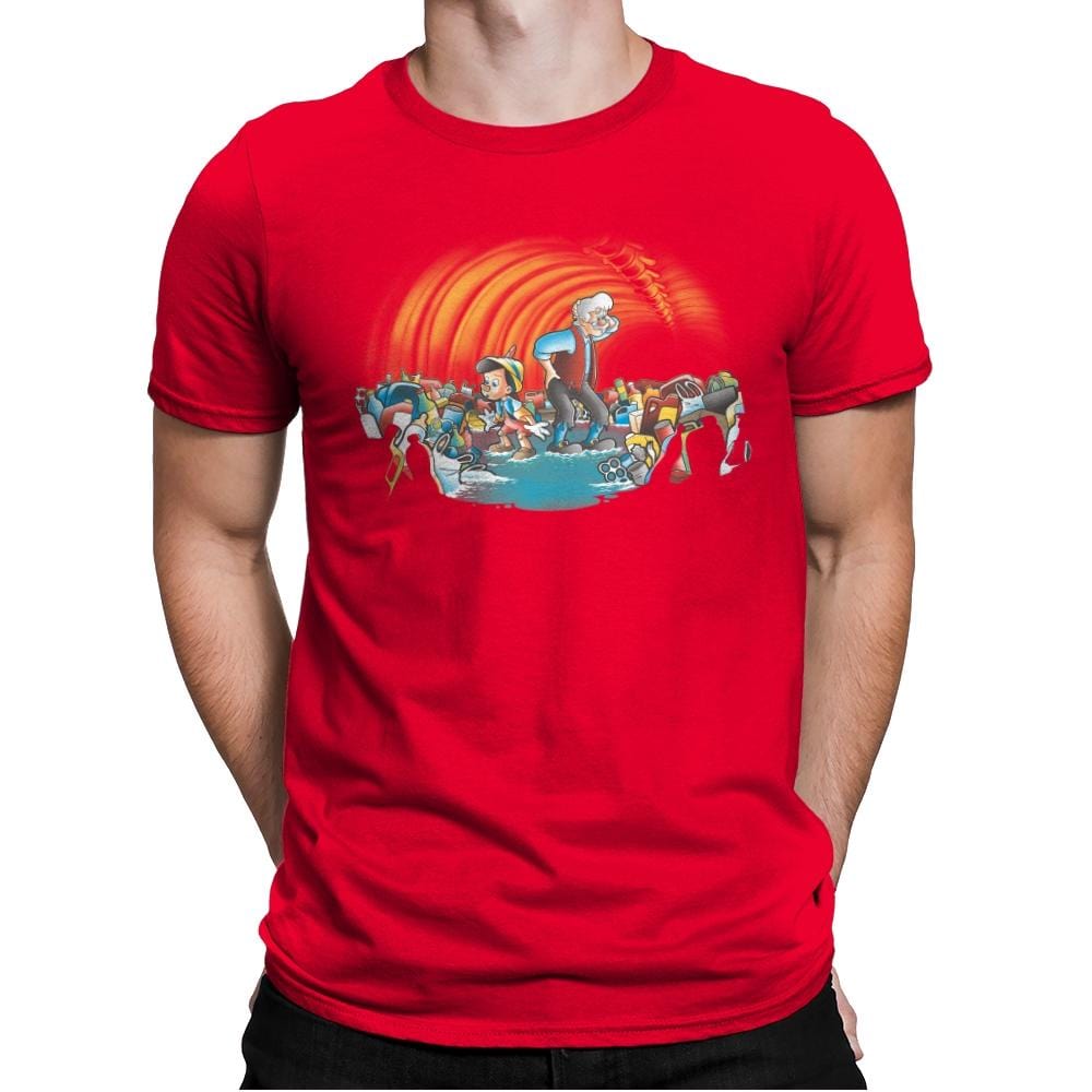 Pinocchio 2019 - Mens Premium T-Shirts RIPT Apparel Small / Red