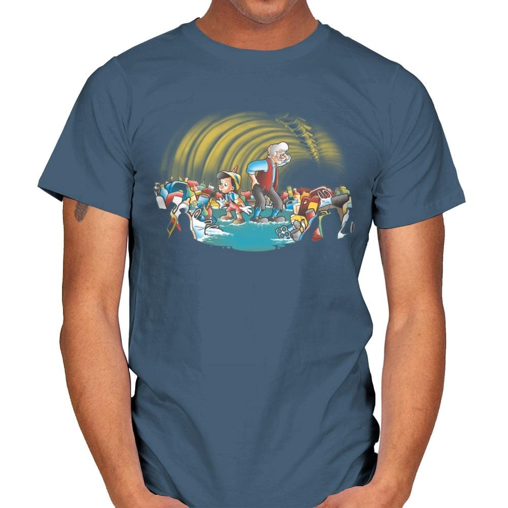 Pinocchio 2019 - Mens T-Shirts RIPT Apparel Small / Indigo Blue