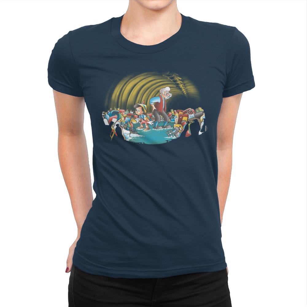 Pinocchio 2019 - Womens Premium T-Shirts RIPT Apparel Small / Midnight Navy