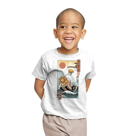 Pirate in Edo - Youth T-Shirts RIPT Apparel X-small / White