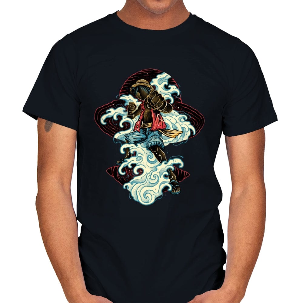 Pirate King Waves - Mens T-Shirts RIPT Apparel Small / Black