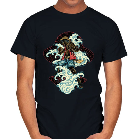 Pirate King Waves - Mens T-Shirts RIPT Apparel Small / Black