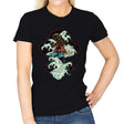 Pirate King Waves - Womens T-Shirts RIPT Apparel Small / Black
