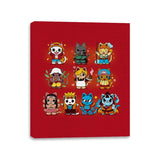 Pirate Kittens - Canvas Wraps Canvas Wraps RIPT Apparel 11x14 / Red