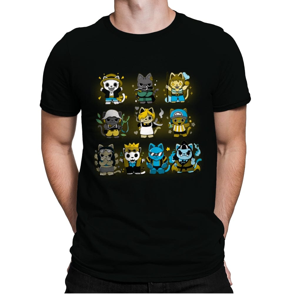 Pirate Kittens - Mens Premium T-Shirts RIPT Apparel Small / Black