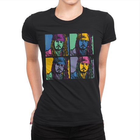 Pirate Pop - Womens Premium T-Shirts RIPT Apparel Small / Black
