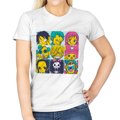 Pirate Pop - Womens T-Shirts RIPT Apparel Small / White