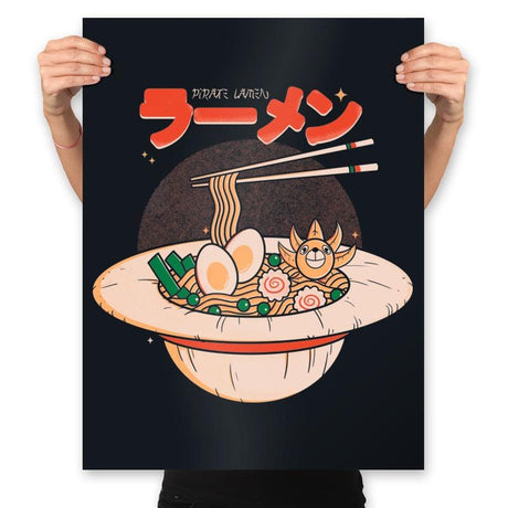 Pirate Ramen - Prints Posters RIPT Apparel 18x24 / Black