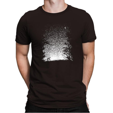 Pixel Space - Back to Nature - Mens Premium T-Shirts RIPT Apparel Small / Dark Chocolate