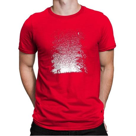 Pixel Space - Back to Nature - Mens Premium T-Shirts RIPT Apparel Small / Red