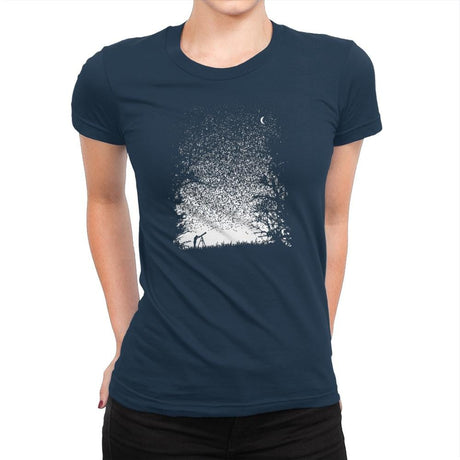 Pixel Space - Back to Nature - Womens Premium T-Shirts RIPT Apparel Small / Midnight Navy