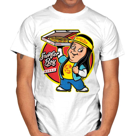 Pizza Boy - Mens T-Shirts RIPT Apparel Small / White