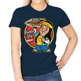 Pizza Boy - Womens T-Shirts RIPT Apparel Small / Navy