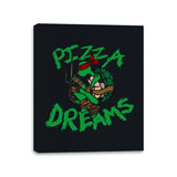 Pizza Dreams - Canvas Wraps Canvas Wraps RIPT Apparel 11x14 / Black