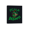 Pizza Dreams - Canvas Wraps Canvas Wraps RIPT Apparel 8x10 / Black
