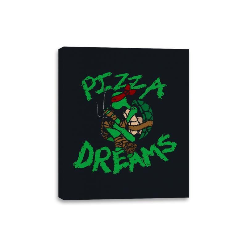Pizza Dreams - Canvas Wraps Canvas Wraps RIPT Apparel 8x10 / Black