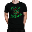 Pizza Dreams - Mens Premium T-Shirts RIPT Apparel Small / Black