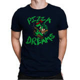 Pizza Dreams - Mens Premium T-Shirts RIPT Apparel Small / Midnight Navy