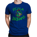 Pizza Dreams - Mens Premium T-Shirts RIPT Apparel Small / Royal