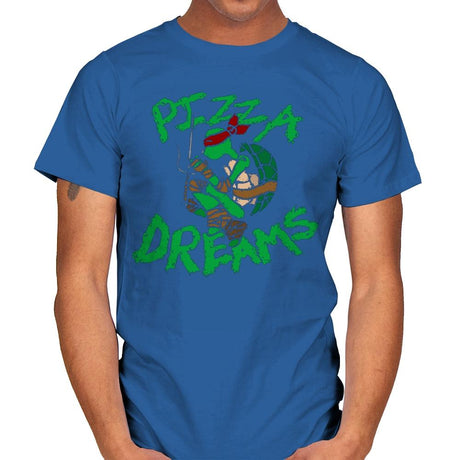 Pizza Dreams - Mens T-Shirts RIPT Apparel Small / Royal