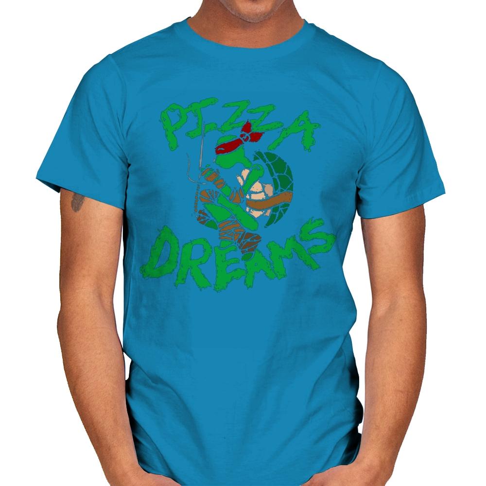 Pizza Dreams - Mens T-Shirts RIPT Apparel Small / Sapphire