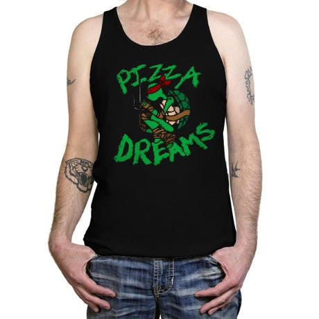 Pizza Dreams - Tanktop Tanktop RIPT Apparel X-Small / Black